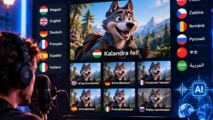 AI-illusztráció: AI Video Localization