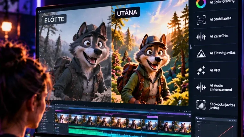 AI-illusztráció: AI Video Post-Production